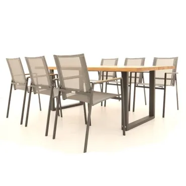 Edge Marbella 6 Dining Set - Certified Teak