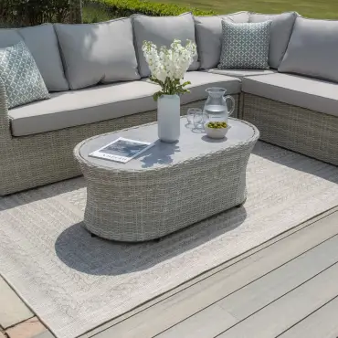 Oxford Large Rattan Corner Sofa Set with Armchair