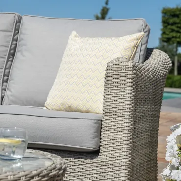 Oxford Small Rattan Corner Sofa Set With Armchair