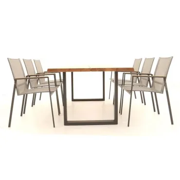 Edge Marbella 6 Dining Set - Certified Teak
