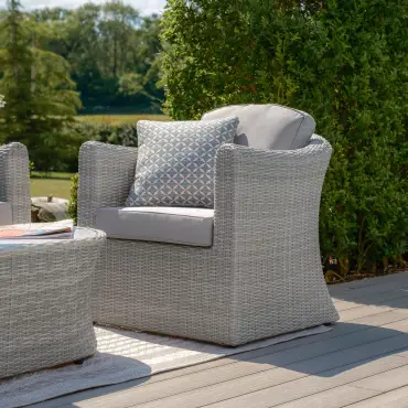 Oxford Small Rattan Corner Sofa Set With Armchair