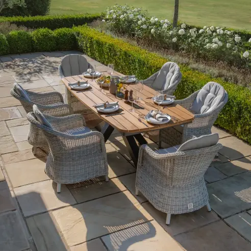 Oxford 6 Seat Oval Jakarta Dining Set Oxford 6 Seat Oval Jakarta Dining Set