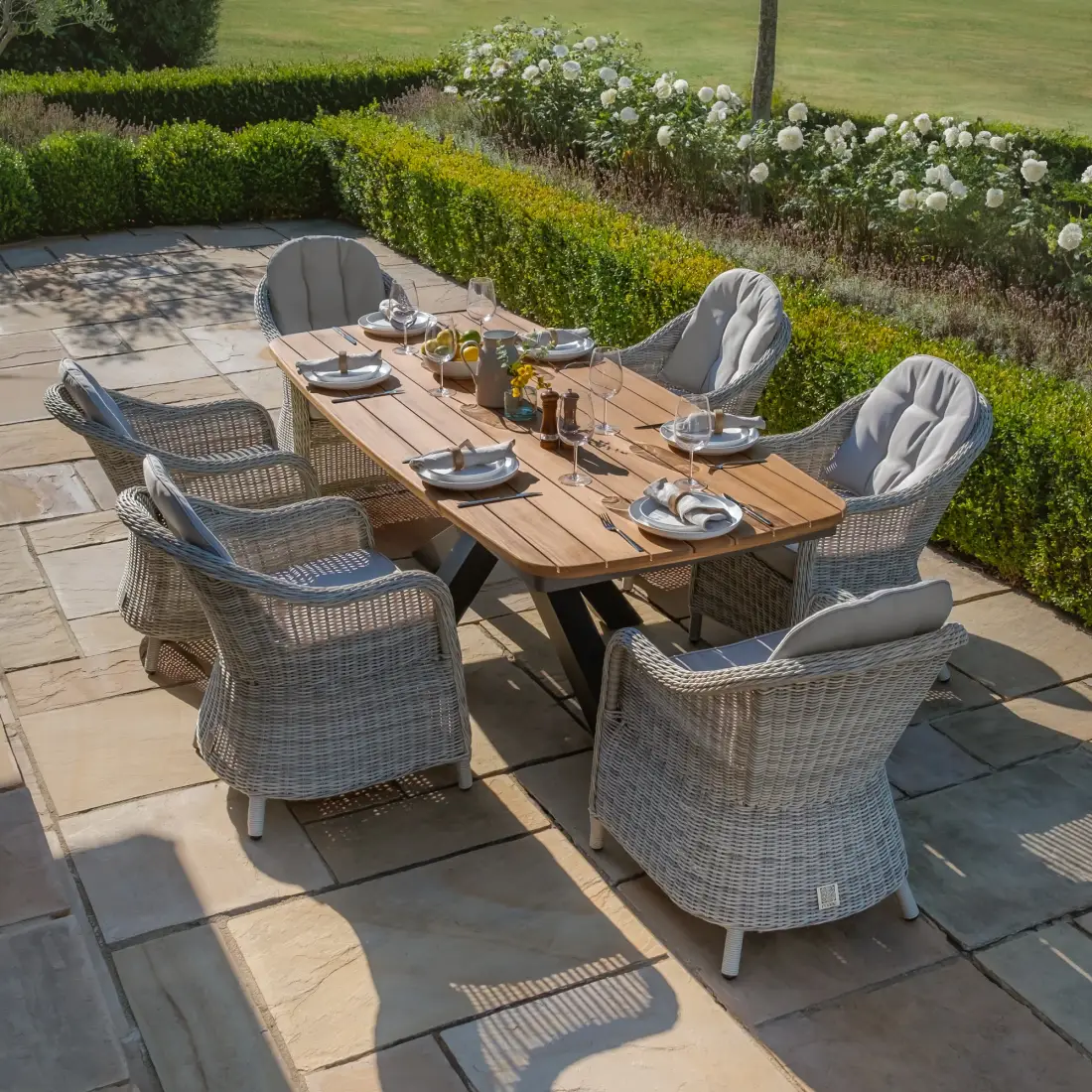 Oxford 6 Seat Oval Jakarta Dining Set Oxford 6 Seat Oval Jakarta Dining Set