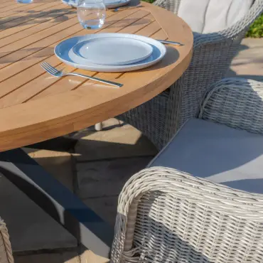 Oxford 6 Seat Round Jakarta Dining Set