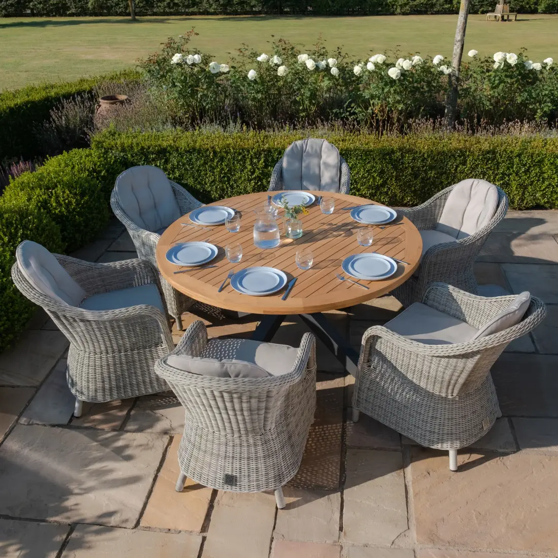 Oxford 6 Seat Round Jakarta Dining Set Oxford 6 Seat Round Jakarta Dining Set