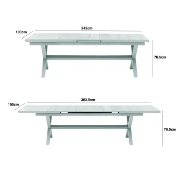 Oxford 6 -10 Seat Vienna Extending Dining Set