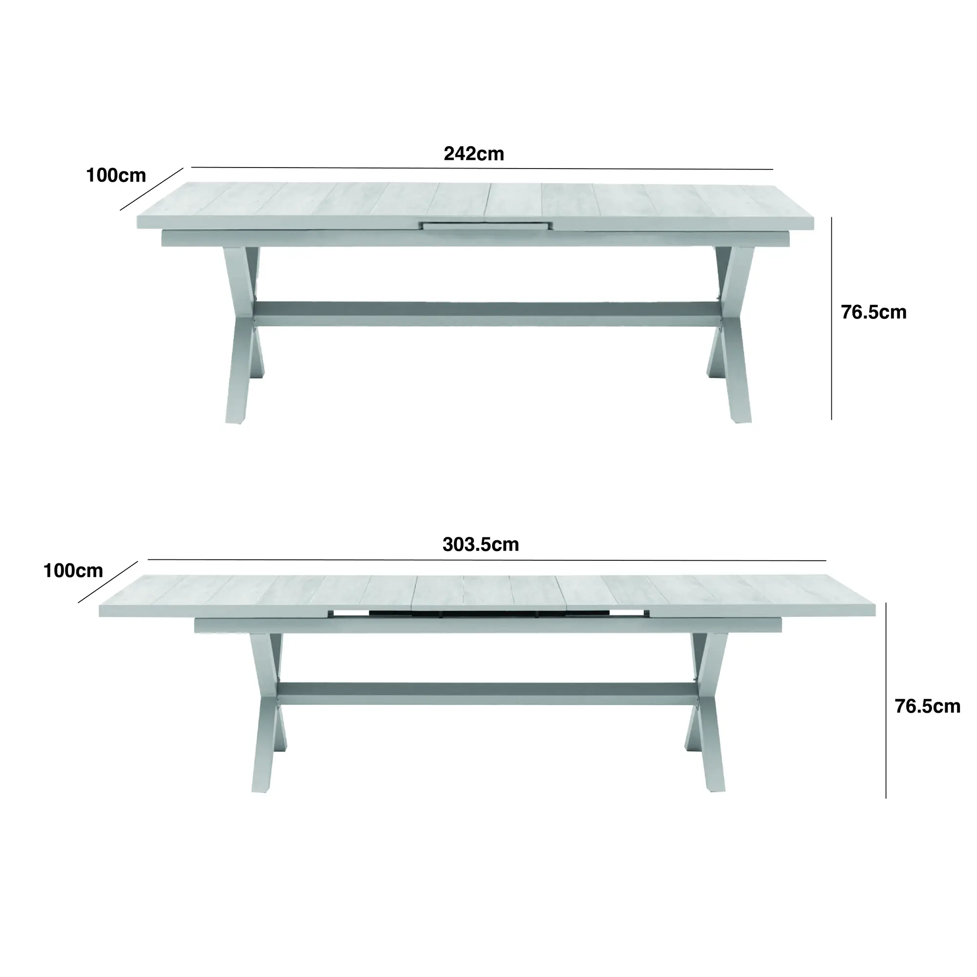 Oxford 6 -10 Seat Vienna Extending Dining Set