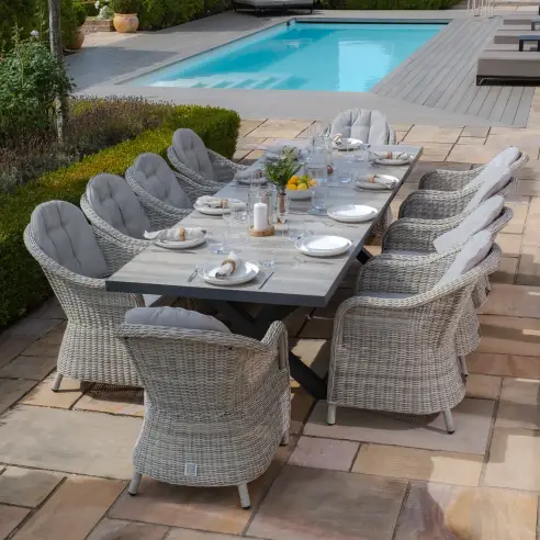 Oxford 6 -10 Seat Vienna Extending Dining Set Oxford 6 -10 Seat Vienna Extending Dining Set