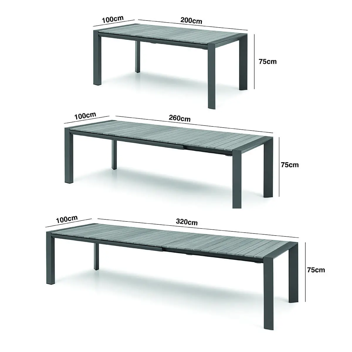 Oxford 6 -10 Seat Jakarta Extending Dining Set