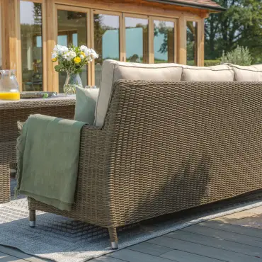 Winchester Sofa Dining Set with Ice Bucket and Rising Table