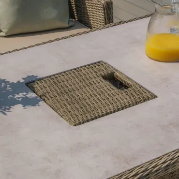 Winchester Deluxe Large Corner Dining Set - With Rising Table & Armchair