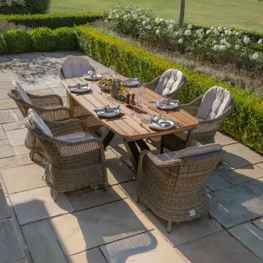 Winchester 6 Seat Jakarta  Oval Dining Set