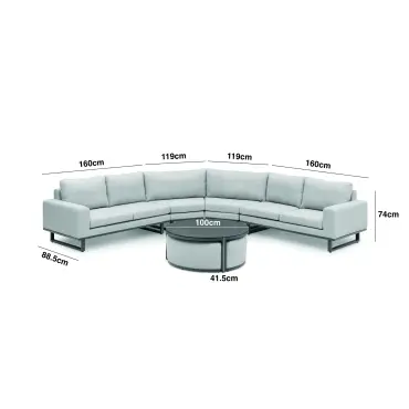 Fabric Ethos Grande Corner Sofa
