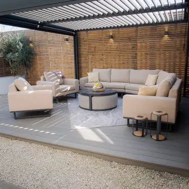 Fabric Ethos Grande Corner Sofa Set & 2 Armchairs