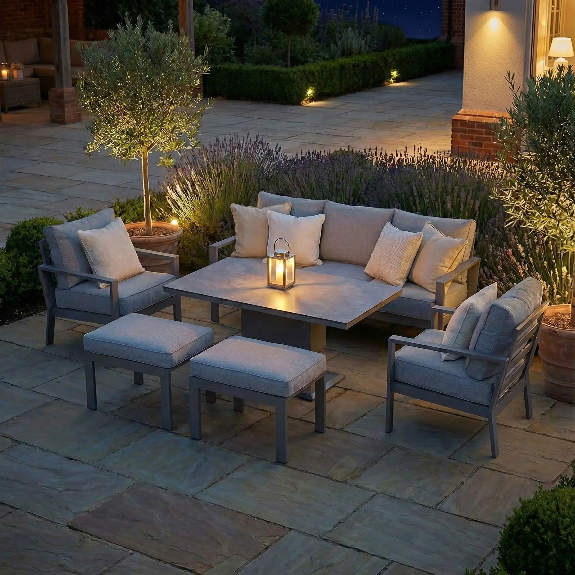 Montreal 3 Seat Garden Sofa Dining Set