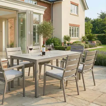 Montreal 6 Seat Rectangular Garden Dining Set