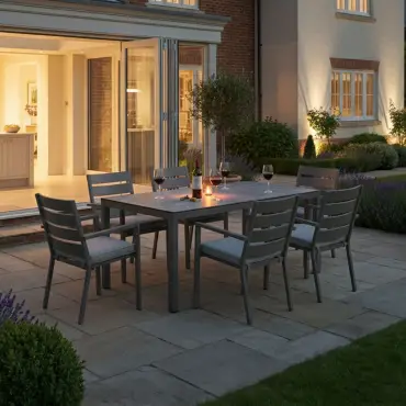 Montreal 6 Seat Rectangular Garden Dining Set