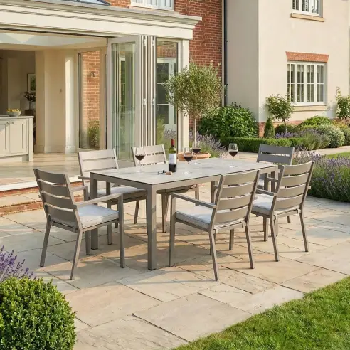 Montreal 6 Seat Rectangular Garden Dining Set