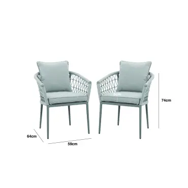 Monaco 6 Seat Jakarta Teak Round Dining Set