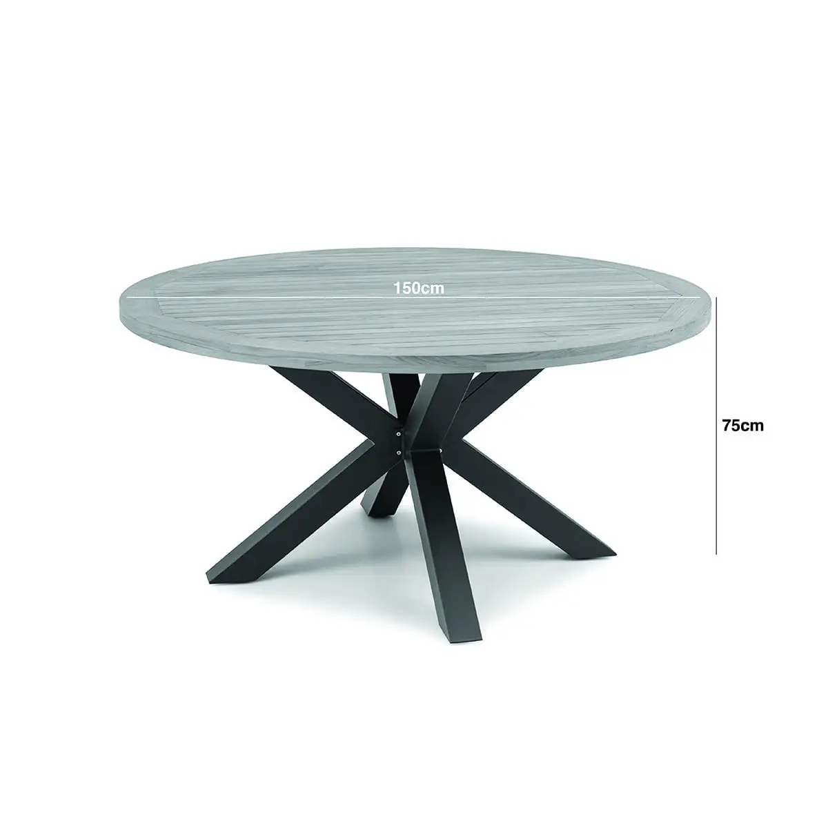 Monaco 6 Seat Jakarta Teak Round Dining Set