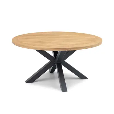 Monaco 6 Seat Jakarta Teak Round Dining Set