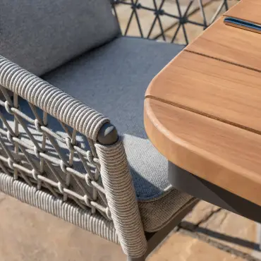 Monaco 6 Seat Jakarta Teak Oval Dining Set