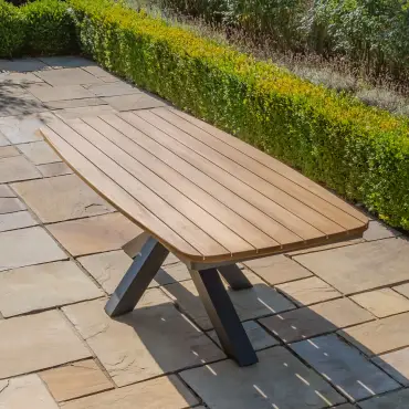 Monaco 6 Seat Jakarta Teak Oval Dining Set