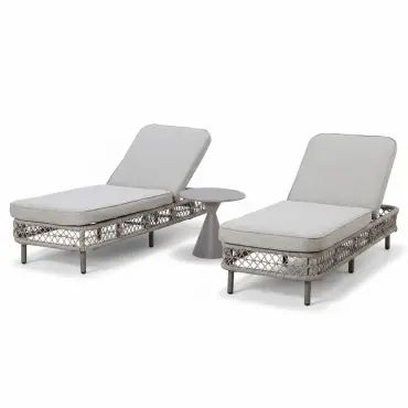 Monaco Rope Weave Sunlounger Set