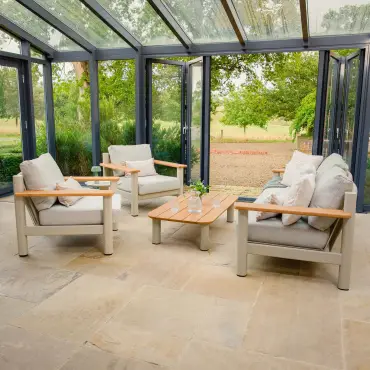 Sicily Rope Weave 3 Seat Sofa & 2 Armchairs