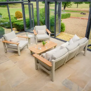 Sicily Rope Weave 3 Seat Sofa & 2 Armchairs