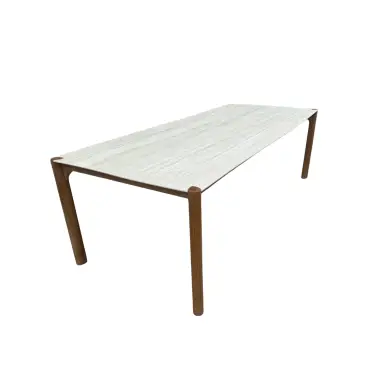 Veluta Curve Dining Set 2.4m - Certified Teak