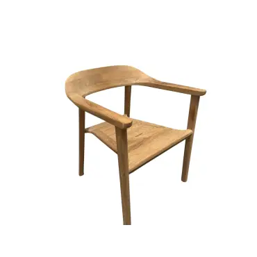 Veluta Curve Dining Set 2.4m - Certified Teak