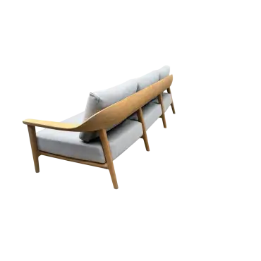Veluta Curve 3 Seater Sofa - Certified Teak