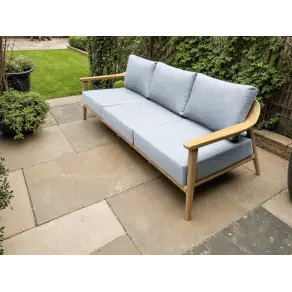 Veluta Curve 3 Seater Sofa - Certified Teak