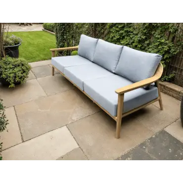 Veluta Curve 3 Seater Sofa - Certified Teak