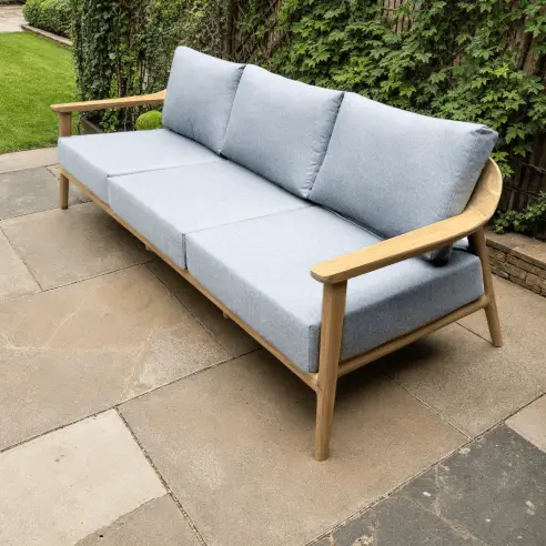 Veluta Curve 3 Seater Sofa - Certified Teak Veluta Curve 3 Seater Sofa - Certified Teak