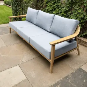 Veluta Curve 3 Seater Sofa - Certified Teak