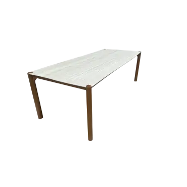 Veluta Curve Teak Dining Table 2.4m - Certified