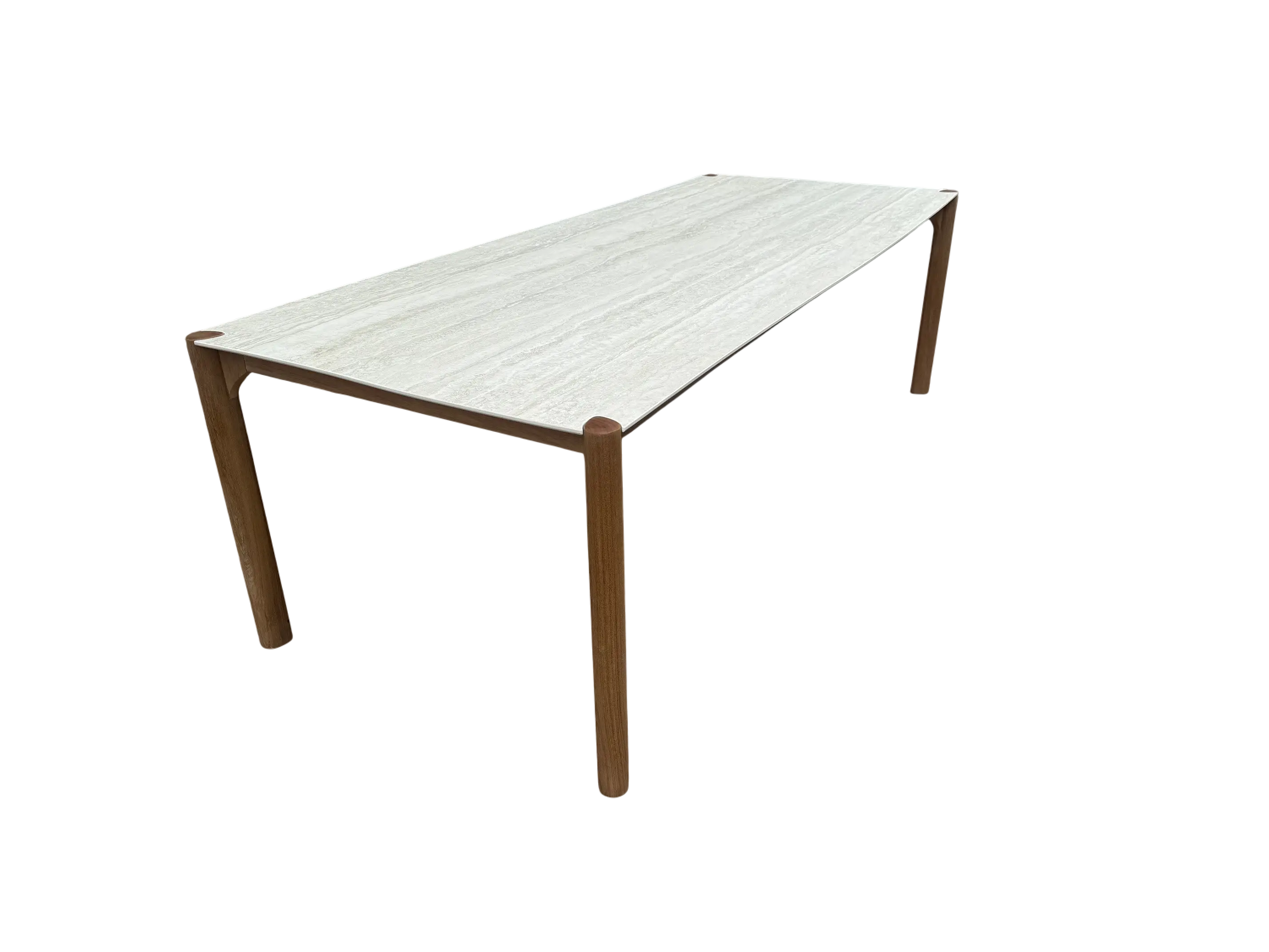 Veluta Curve Teak Dining Table 2.4m - Certified