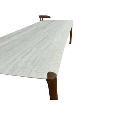 Veluta Curve Teak Dining Table 2.4m - Certified