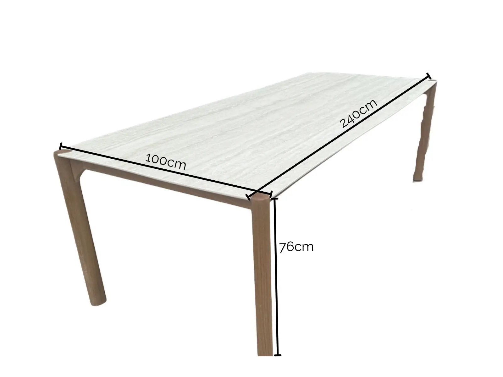 Veluta Curve Teak Dining Table 2.4m - Certified