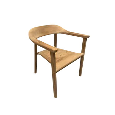 Veluta Curve Stacking Dining Chair Teak Certified x 4