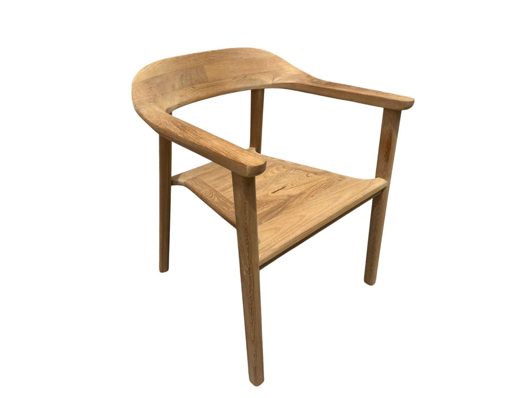 Veluta Curve Stacking Dining Chair Teak Certified x 4