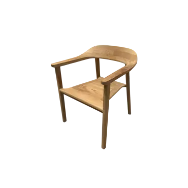 Veluta Curve Stacking Dining Chair Teak Certified x 4