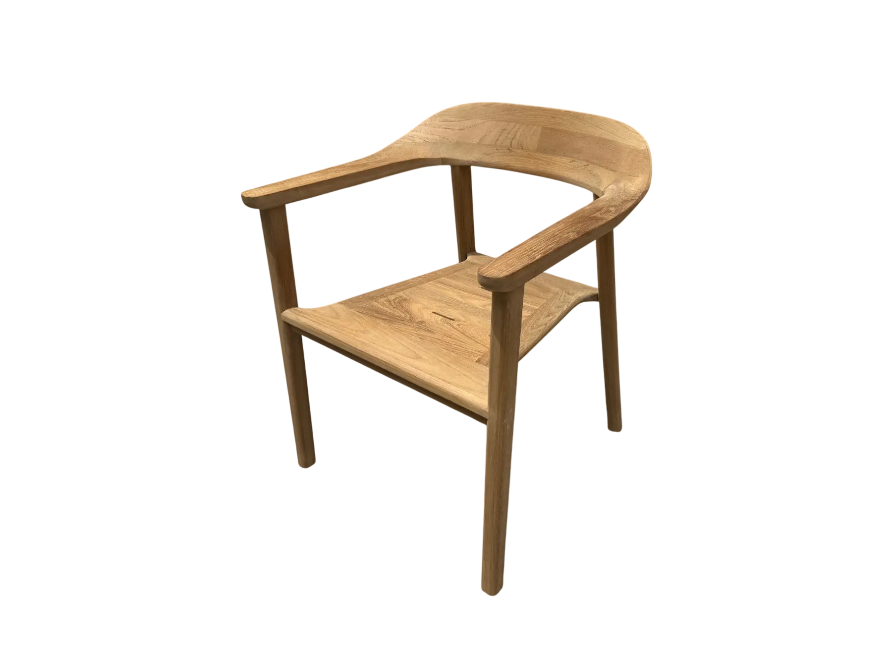 Veluta Curve Stacking Dining Chair Teak Certified x 4