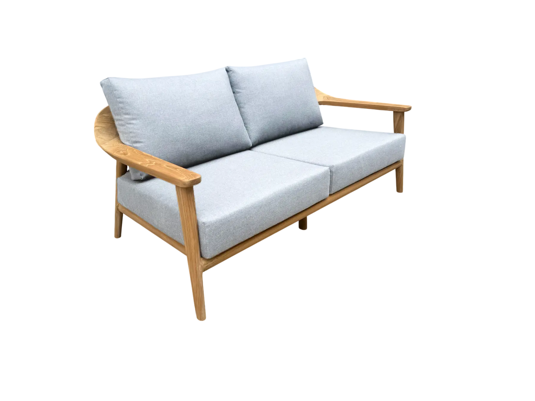 Veluta Curve 2 Seater Sofa - Certified Teak