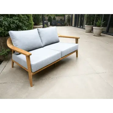 Veluta Curve 2 Seater Sofa - Certified Teak