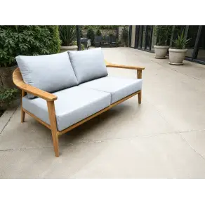 Veluta Curve 2 Seater Sofa - Certified Teak
