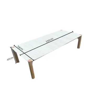 Veluta Curve Coffee Table - Teak Certified