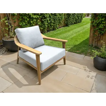 Veluta Curve Armchair - Teak Certified